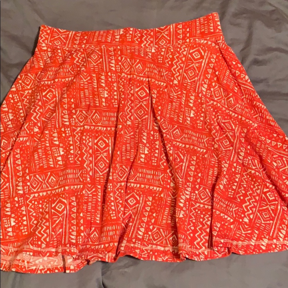 Orange tribal skirt